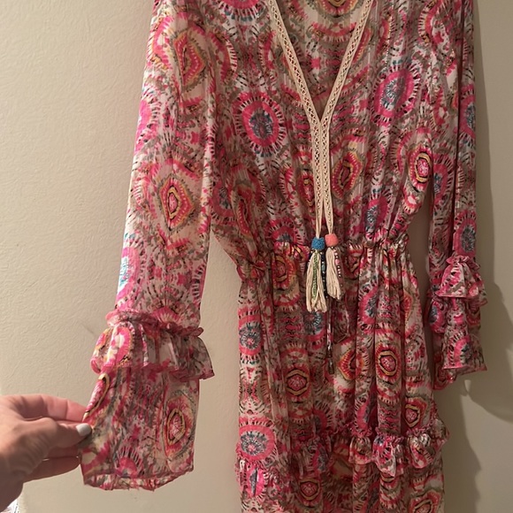 Silk boho style dress - Picture 4 of 8